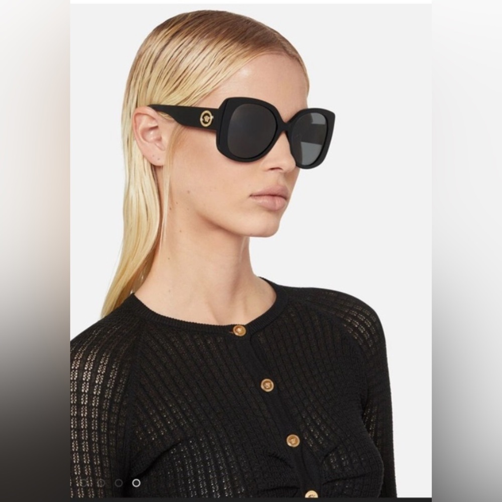 Versace Medusa Black Sunglasses